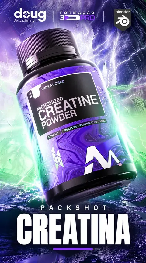 Capa do módulo Packshot creatina