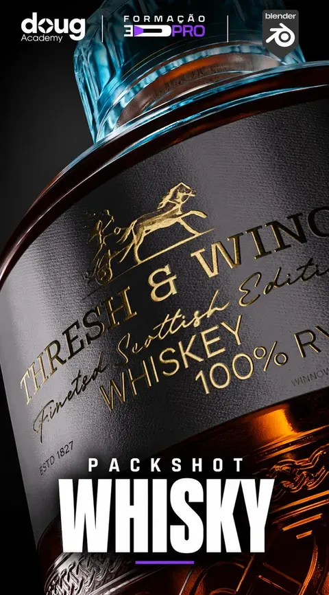 Capa do módulo Packshot whisky